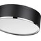 Z-Lite Arlo 3 Light Flush Mount, Matte Black 2303F3-MB-CH - alternate 4